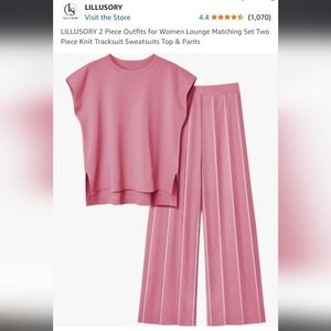 Pink Lounge Wear Set
